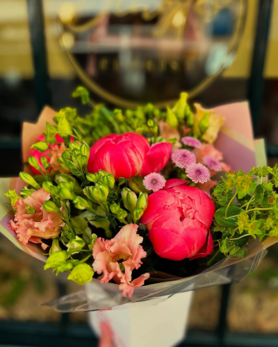 Florist Choice Peonies - Let the florist put together a lovely selection of seasonal flowers including peonies.