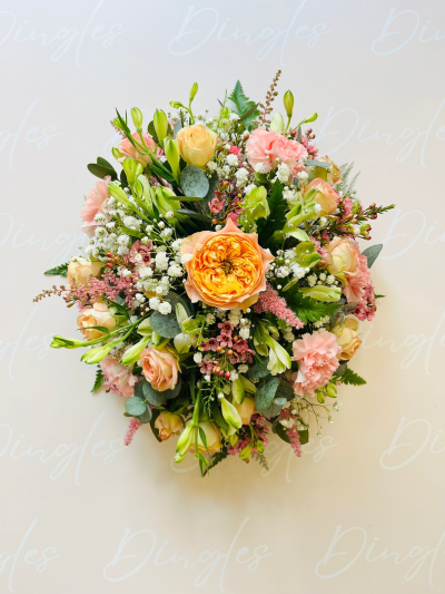 The Banjo Pier - This round potted arrangement in oasis or chicken wire (our eco option) is the perfect little gift for all occasions. 

It’s a Dingles top seller and you can request what colour tones you would like in your design by just writing in the ‘special requests’ box at the checkout.