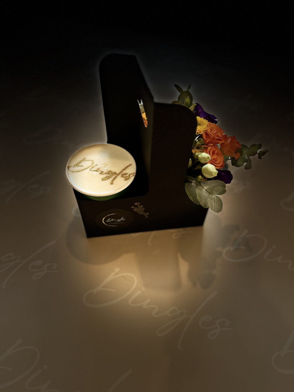 Cornish Coffee, Tea or Hot Chocolate & Flower Bundle