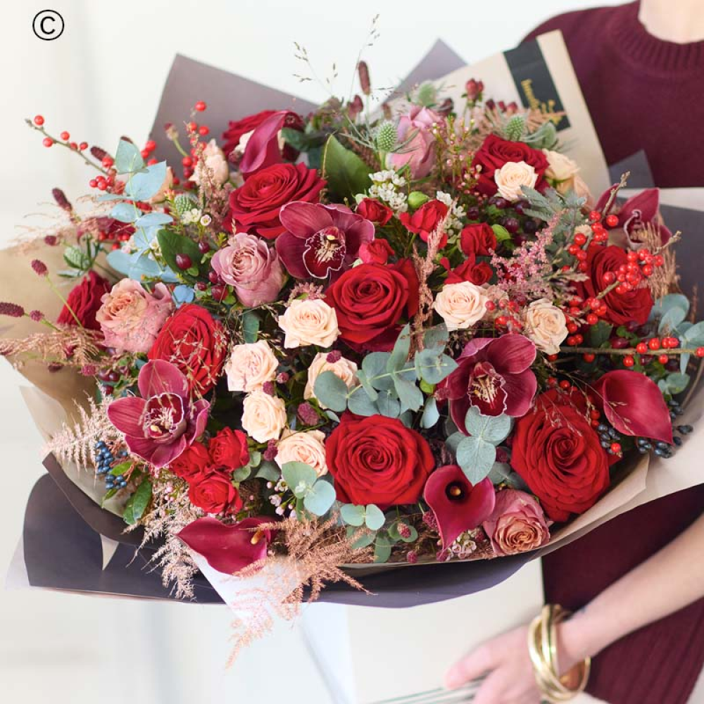 A Christmas Showstopper Bouquet